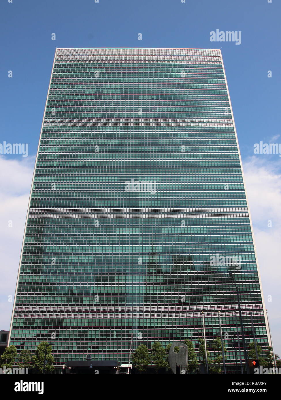 United Nation UN-Hauptquartier Gebäude am East River in New York Stockfoto