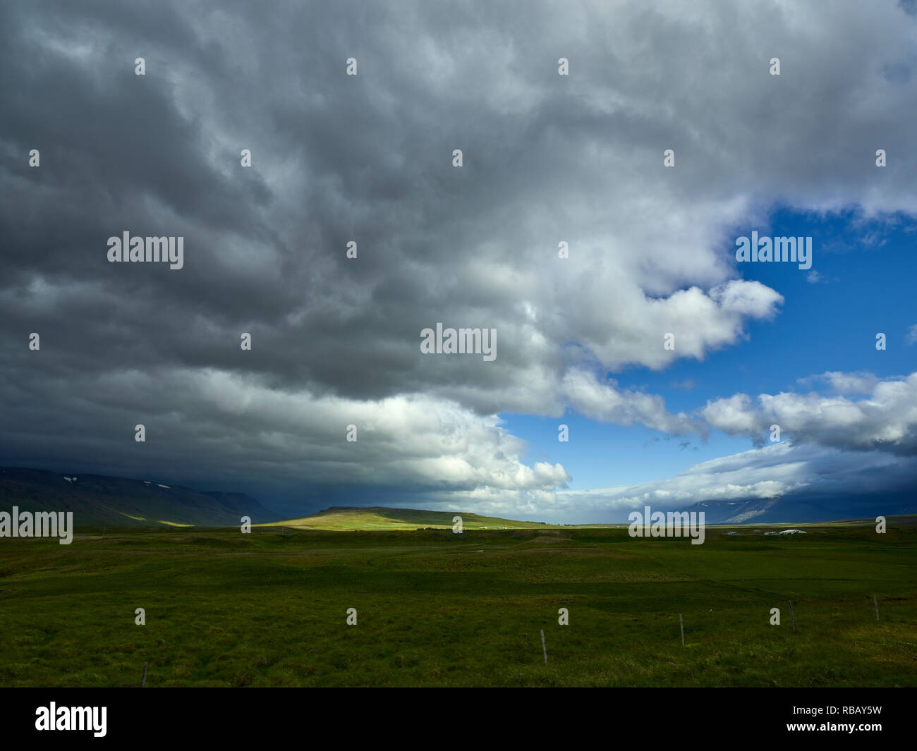 Cloudscape, Island Stockfoto