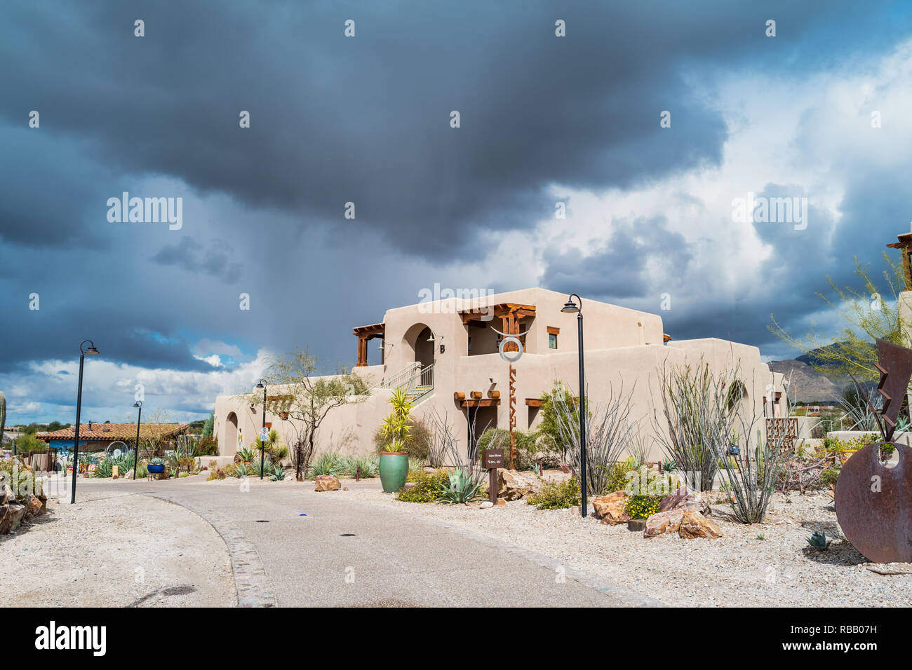 Hacienda Del Sol Guest Ranch Resort in Catalina Foothills, Tucson, Arizona. Stockfoto