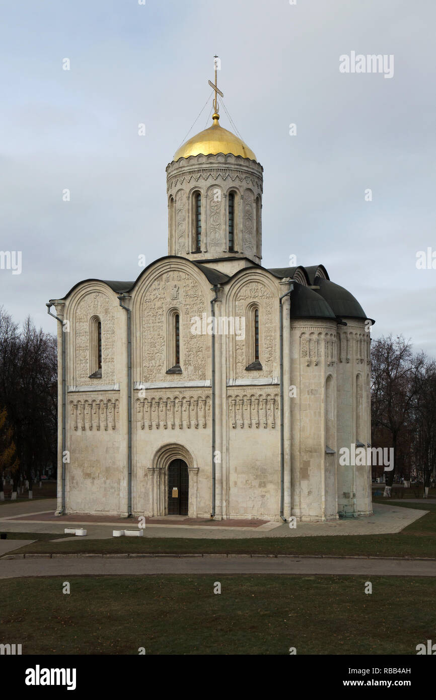 Kathedrale des Hl. Demetrius in Wladimir, Russland. Stockfoto