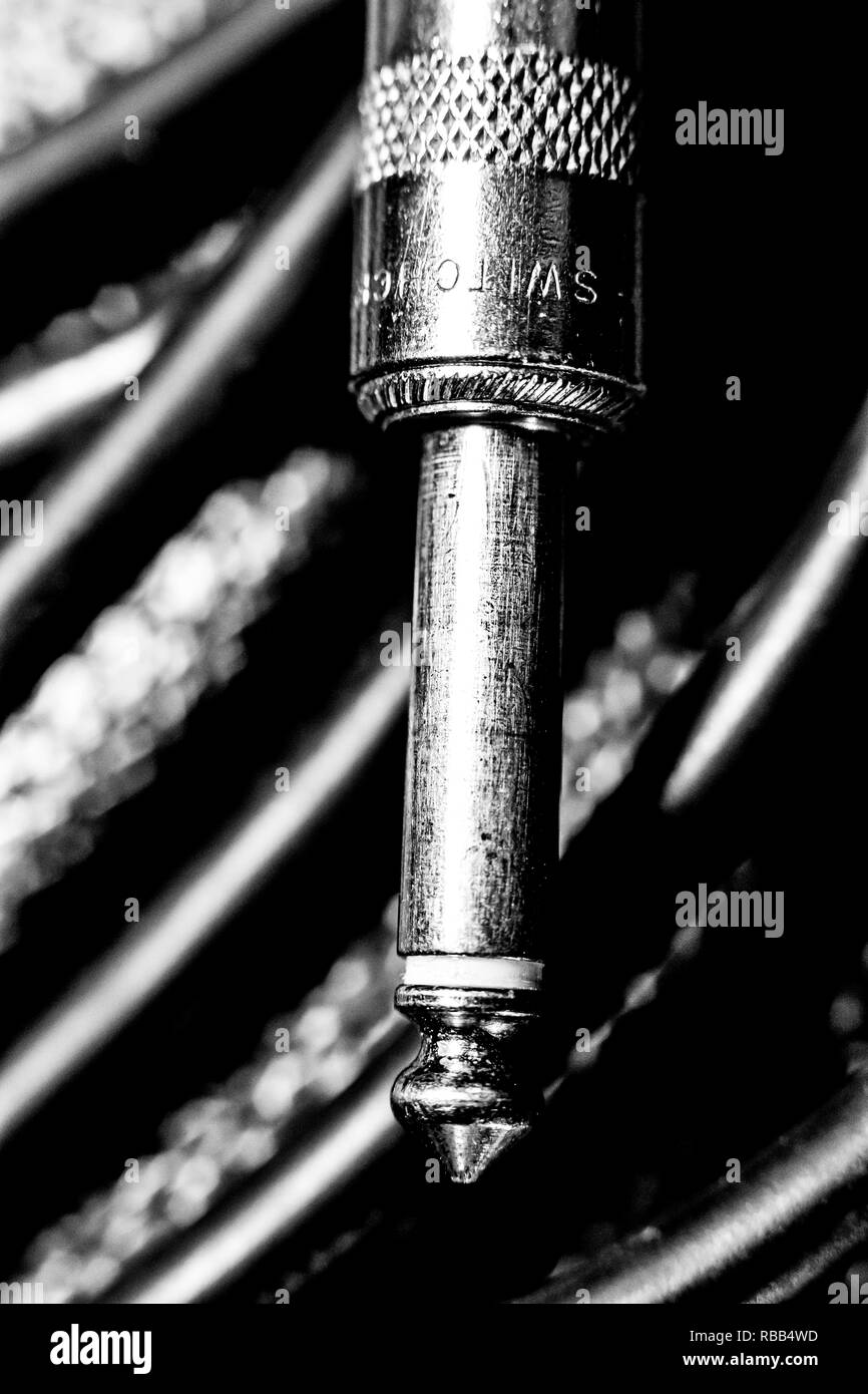 Gitarre führen. Stockfoto