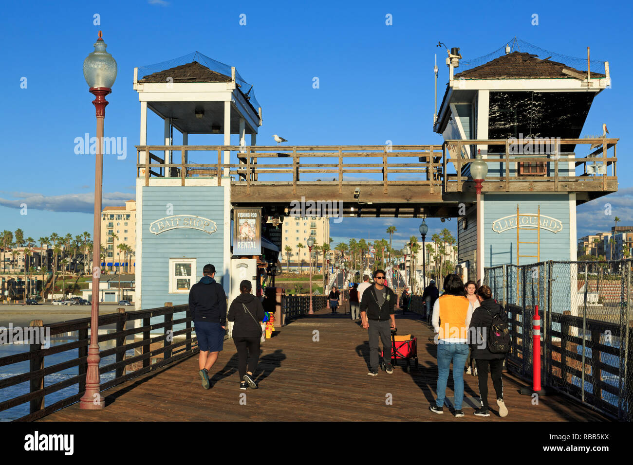 Oceanside Pier, San Diego County, Kalifornien, USA Stockfoto