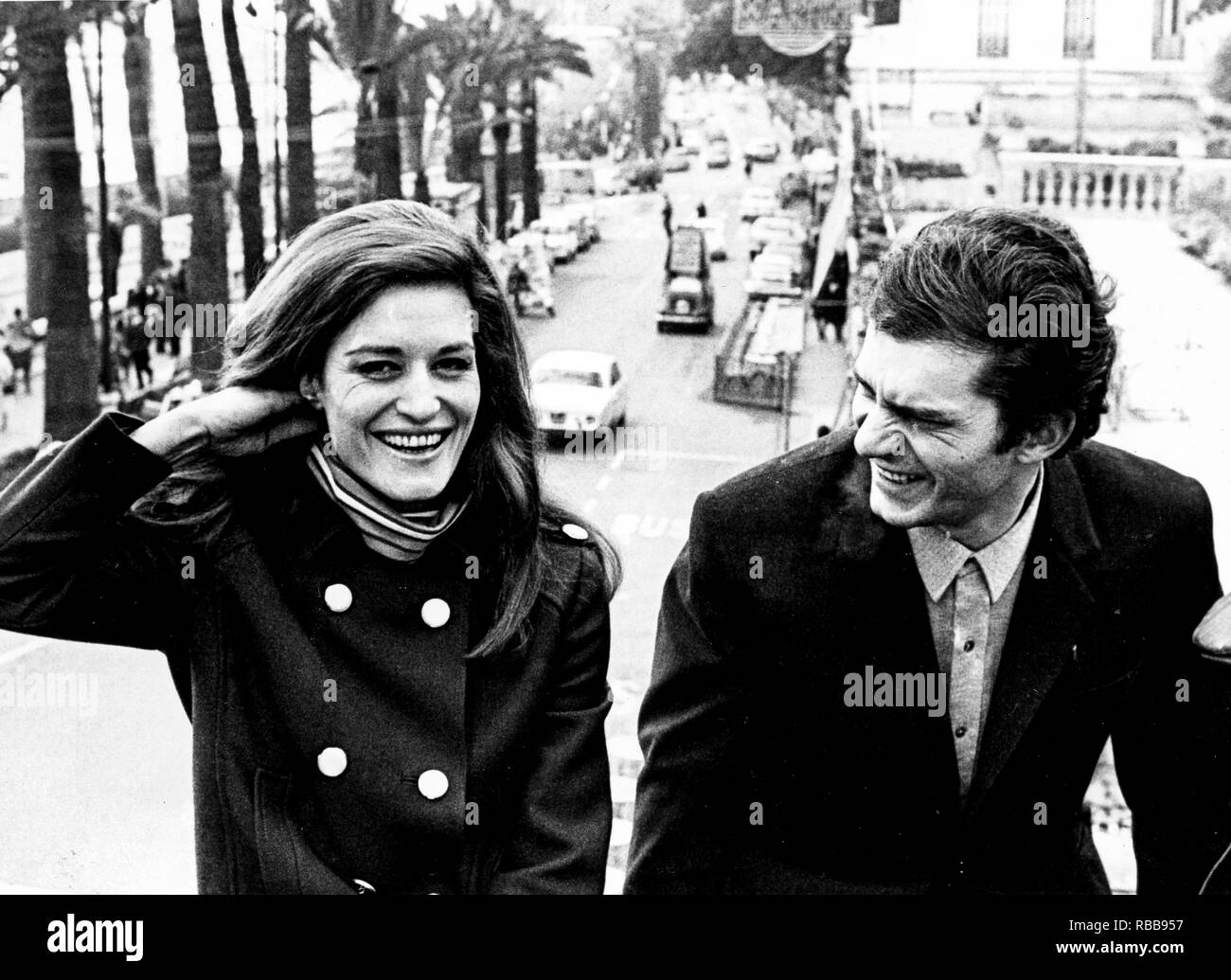 Luigi Tenco, Dalida, Rom 60 s Stockfoto