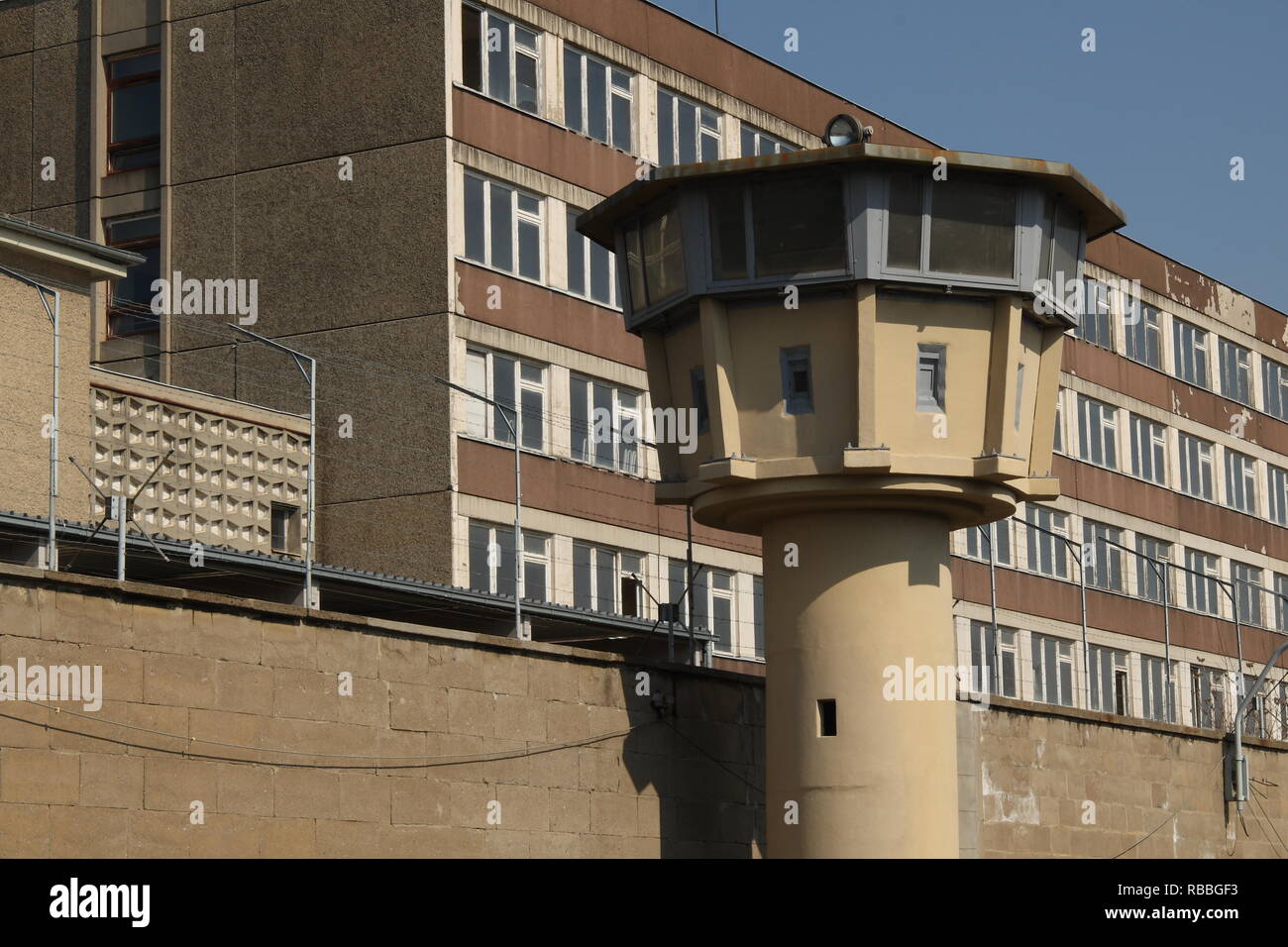 Stasi-gefängnis Watch Tower Stockfoto