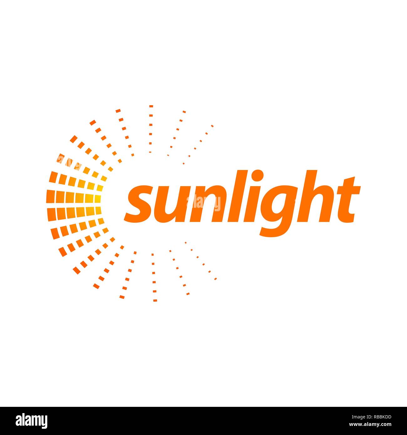 Drehen splash orange Sonnenlicht logo Konzept Design vorlage Idee Stock Vektor