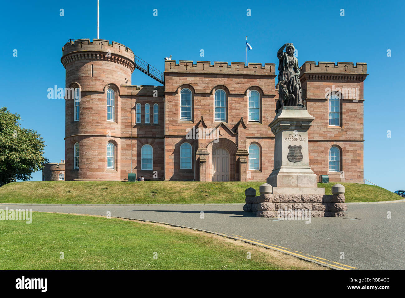 Die Burg von Inverness in Inverness, Schottland, Großbritannien, Europa. Stockfoto