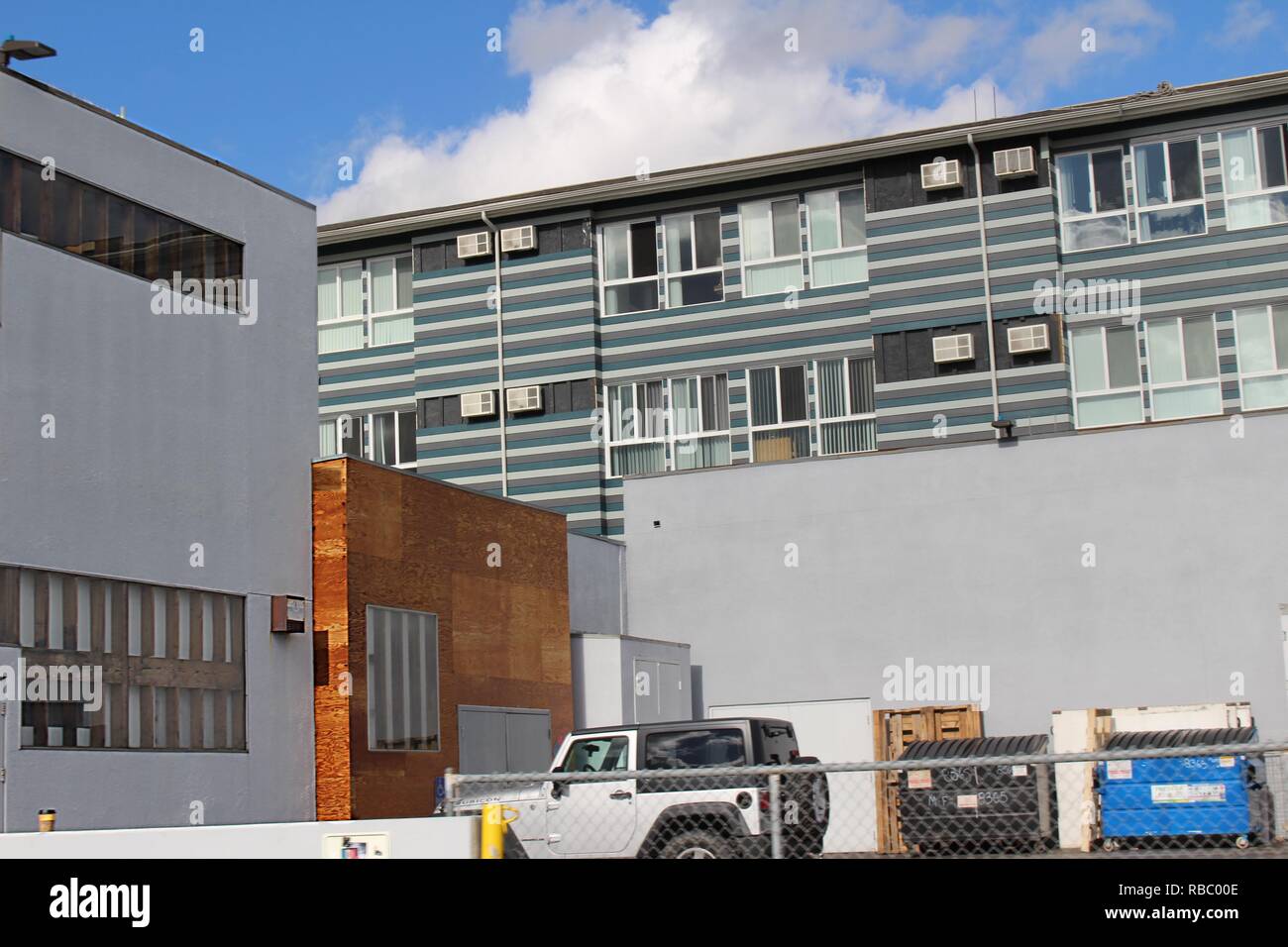 Retro Architektur in der Innenstadt von Los Angeles Stockfoto