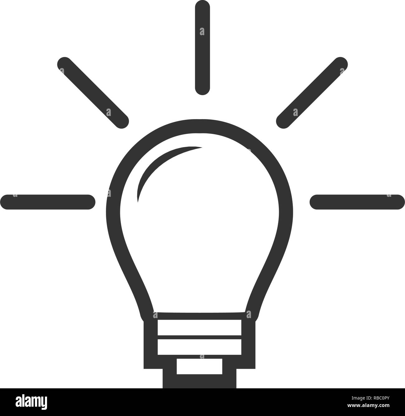 Licht Lampe Leuchte das Symbol Grafik Design Template isoliert  Stock-Vektorgrafik - Alamy