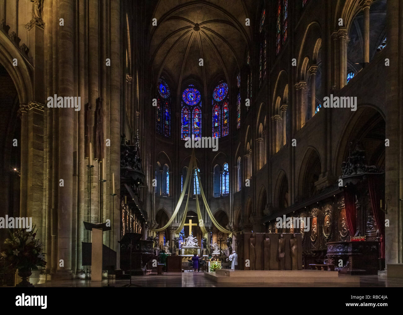 Cathedral Of Notre Dame Altar Stockfotos und bilder Kaufen Alamy