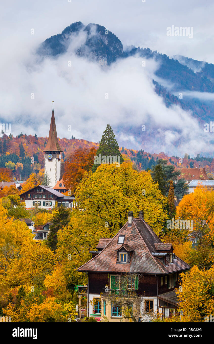 Kirche in Speiz, Berner Oberland, Schweiz Stockfoto