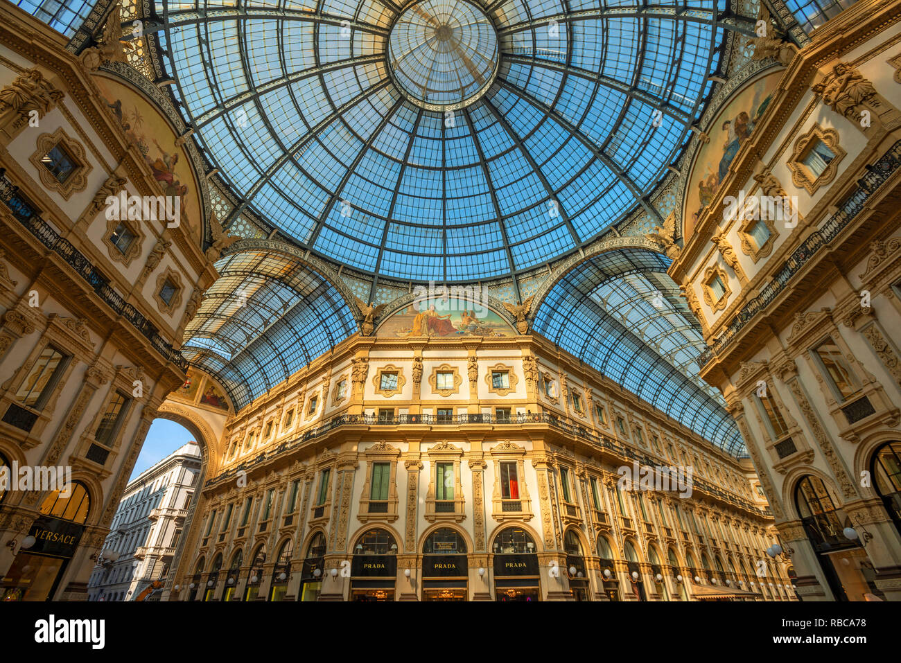 Galerien Vittorio Emanuele II, Mailand, Lombardei, Italien Stockfoto