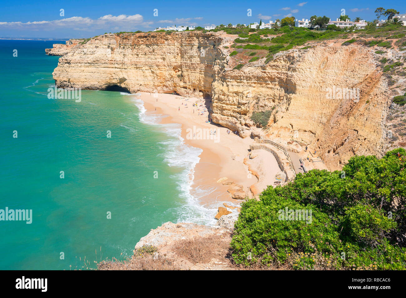 Strand Praia da Rocha, Portimao, Algarve, Portugal, Stockfoto