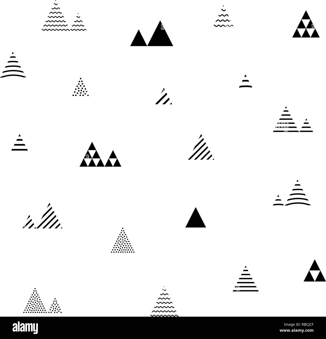 Zusammenfassung nahtlose Muster mit kleinen Dreiecke wiederholen Stock Vektor