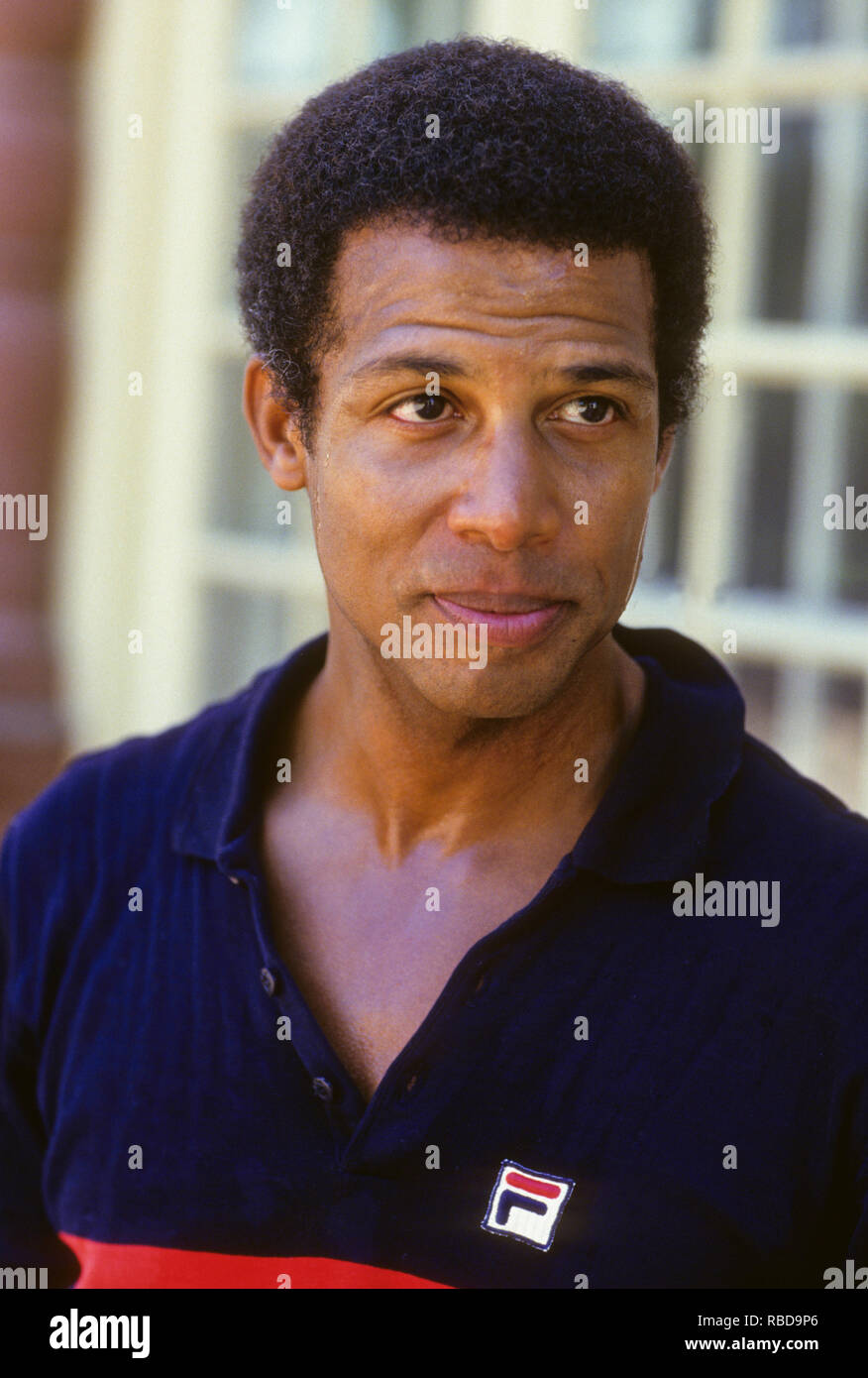 MICHAEL WARREN amerikanischer Schauspieler in der TV-Serie die Hill Street Blues viiting Stockholm Stockfoto