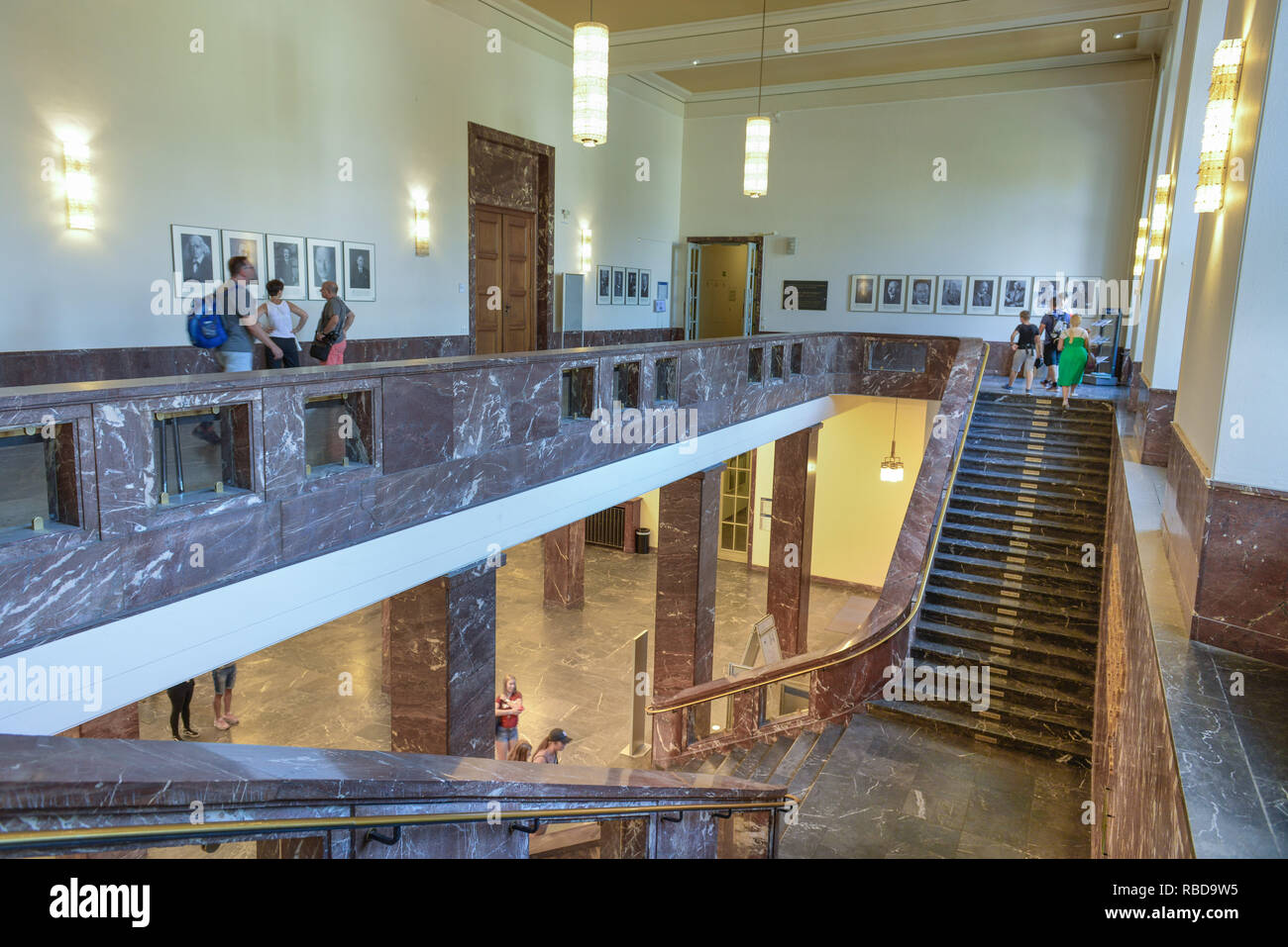 Eingangshalle, Hauptgebäude, Humboldt Universität, Unter den Linden, Mitte, Berlin, Deutschland, Foyer, Hauptgebaeude, Humboldt-Universitaet, Unter Stockfoto