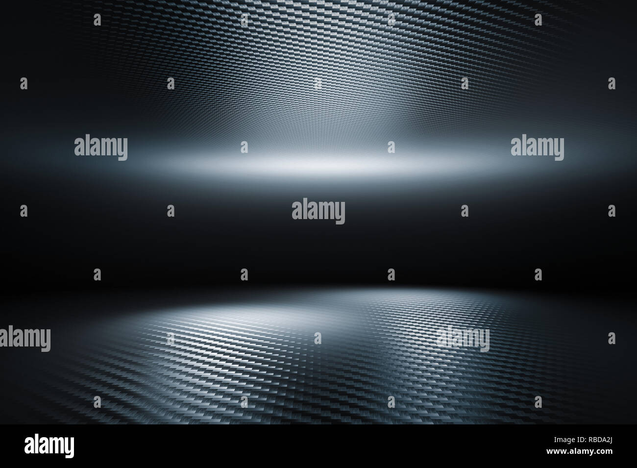 klassische Kohlefaser-Textur rendern 3D-Bild Stockfoto