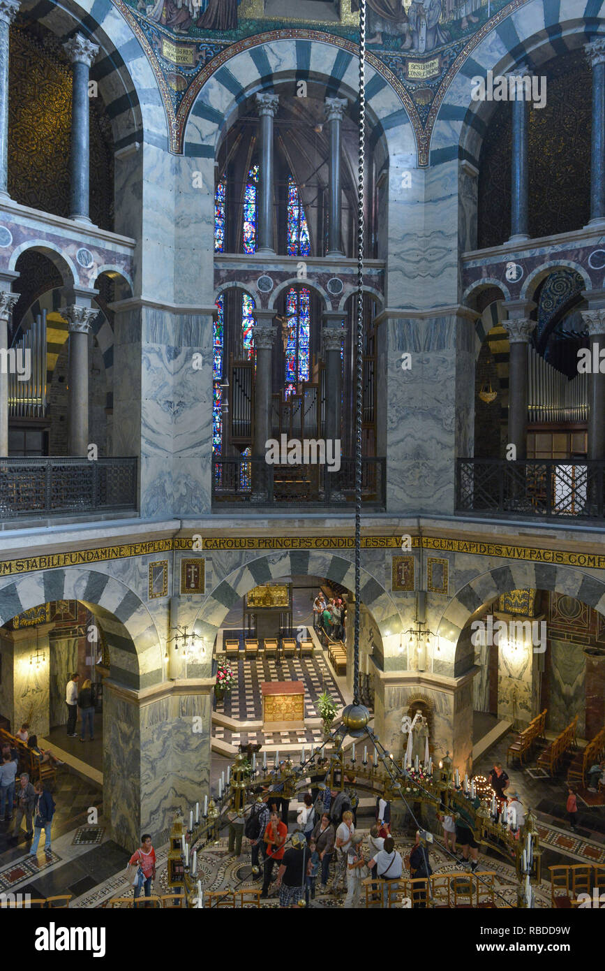 Karl's Kapelle zentrale Bau, Dom, Aachen, Nordrhein-Westfalen, Deutschland, Karlskapelle Zentralbau, Dom, 92660 Stockfoto