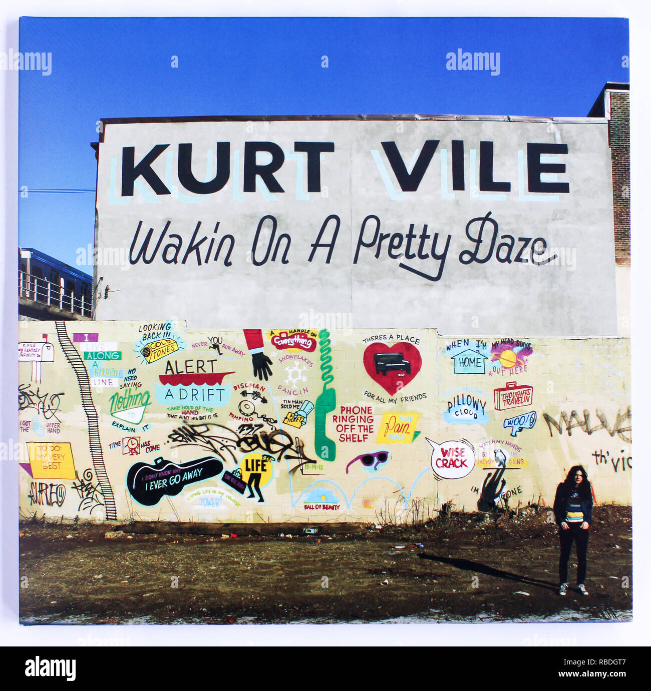 Das Cover von Walkin on A Pretty Daze von Kurt Vile. 2013 Album auf Matador Records - nur zur redaktionellen Verwendung Stockfoto