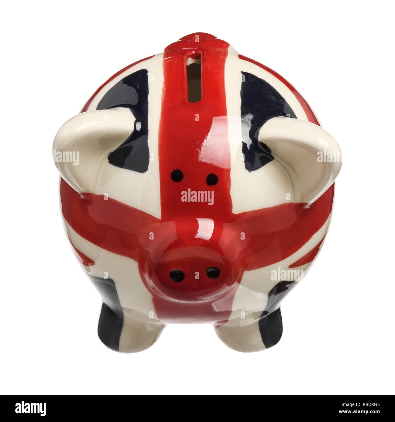 Ein Union Jack piggy Bank Stockfoto
