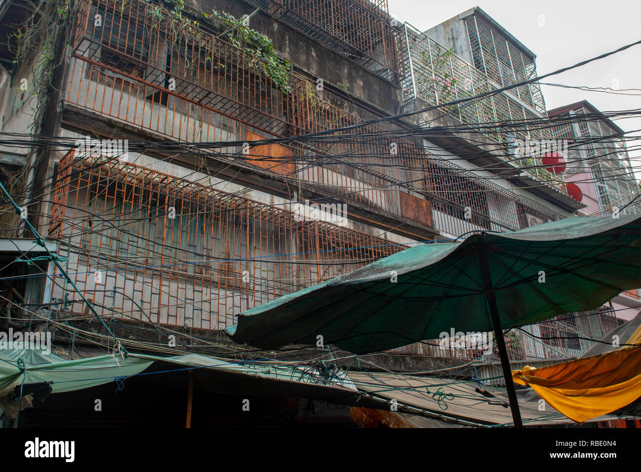 Netze und Leitungen Stockfoto