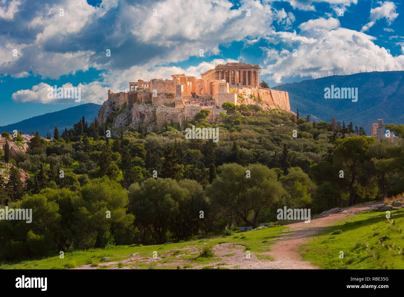 Akropolis, Parthenon in Athen, Griechenland Stockfoto