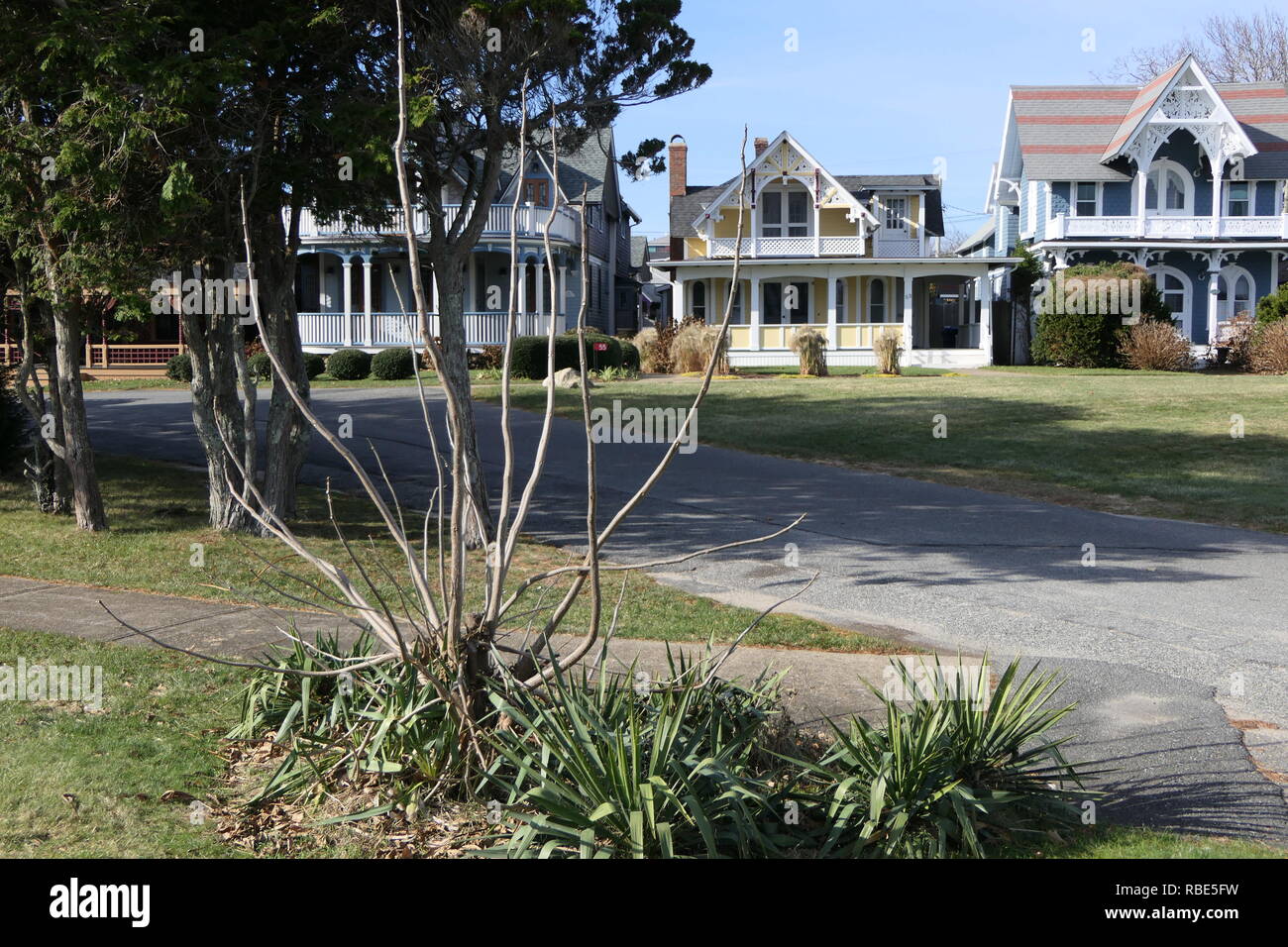 Oak Bluffs Cottages Stockfoto