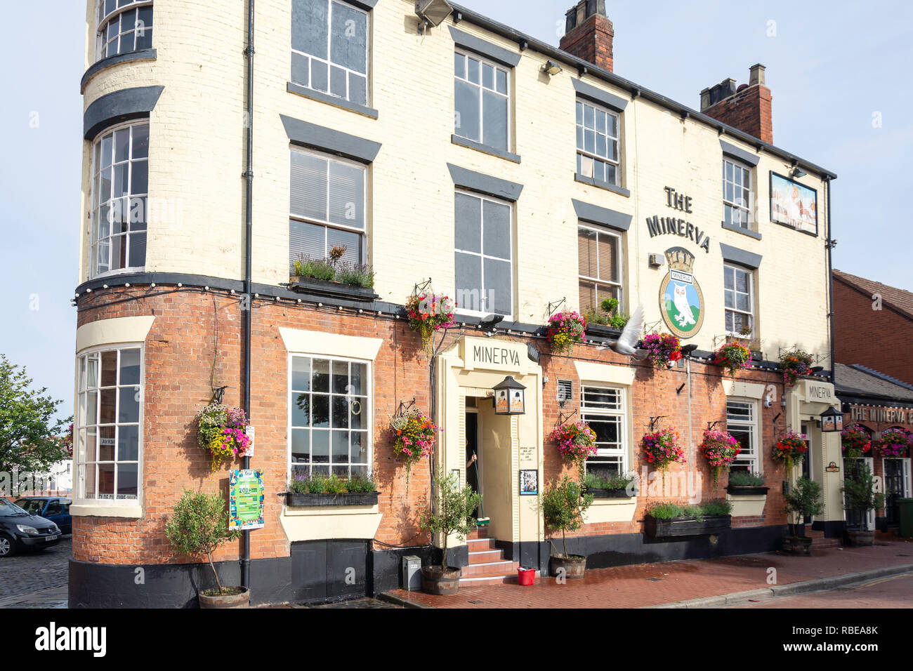 Die Minerva Pub, Nelson Street, Kingston upon Hull, East Riding von Yorkshire, England, Vereinigtes Königreich Stockfoto