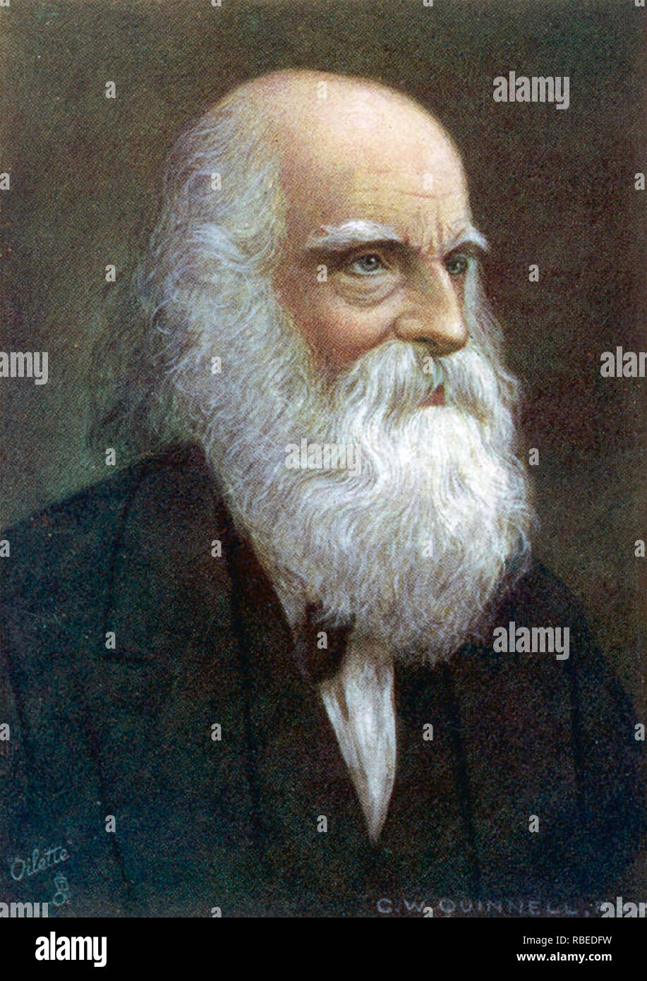 WILLIAM CULLEN BRYANT (1794-1878) amerikanischer Dichter und Journalist Stockfoto