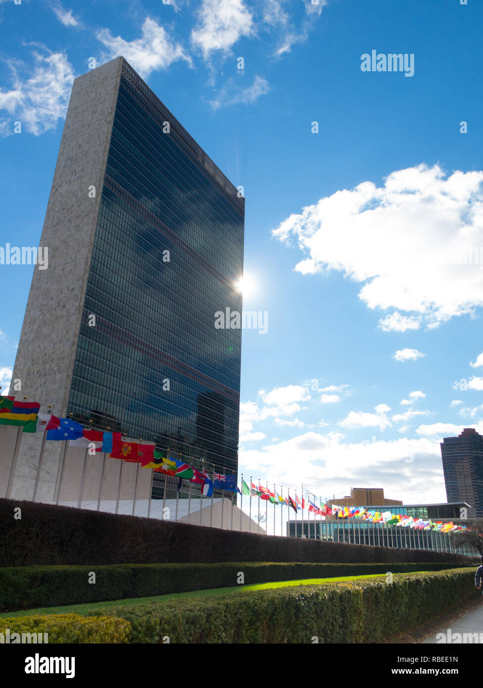Hauptsitz der Vereinten Nationen, New York City Stockfoto