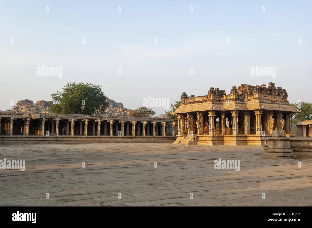 Vittala Tempelkomplex in Hampi, Karnataka, Indien Stockfoto