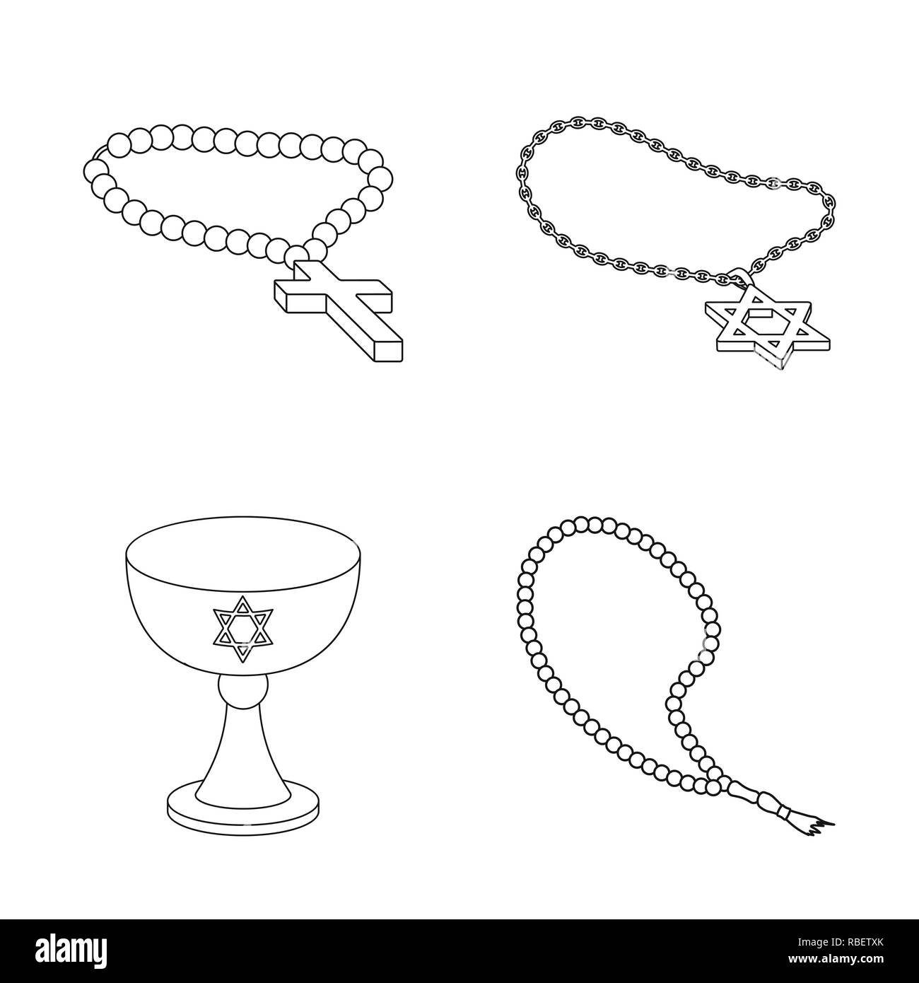Kreuz, Schüssel, Rosenkranz, mittelalterliche, Farbe, Raupe, Kruzifix, leer, Katholische, Vintage, Essen, Halskette, reich verzierte, Container, Glaube, Kunst, glänzend, Symbol, Perlen, Tattoo, Suppe, Celtic, Religion, islamischen, Ornament, Christian, arabische, muslimische, Reihen, Rahmen, Kerze, Attribut, Gold, Silber, Design, Dekoration, Set, Vector, Icon, Illustration, isoliert, Sammlung, Element, Grafik, Zeichen, Outline, Linie Vektor Vektoren, Stock Vektor