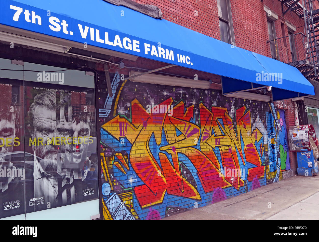 7 St Village Farm inc Store, 86 East 7th Street, East Village, Manhattan, New York, NY, USA Stockfoto