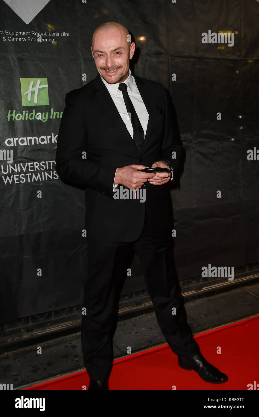 London, Großbritannien. 10. Jan 2019. Sean Cronin kommt an der Gold Film Awards auf der Regent Street Kino am 10. Januar 2019, London, UK. Bild Capital/Alamy leben Nachrichten Stockfoto