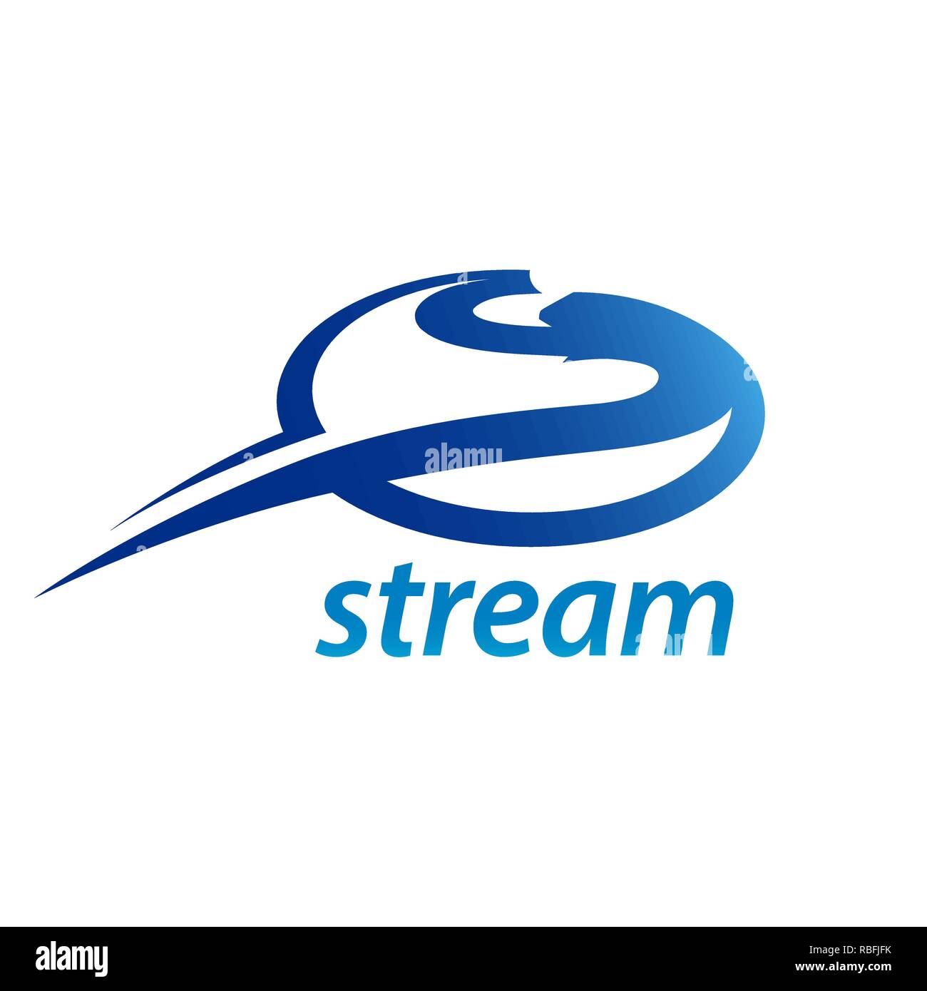 Stream Kreis Anfangsbuchstabe S logo Konzept Design vorlage Idee Stock Vektor