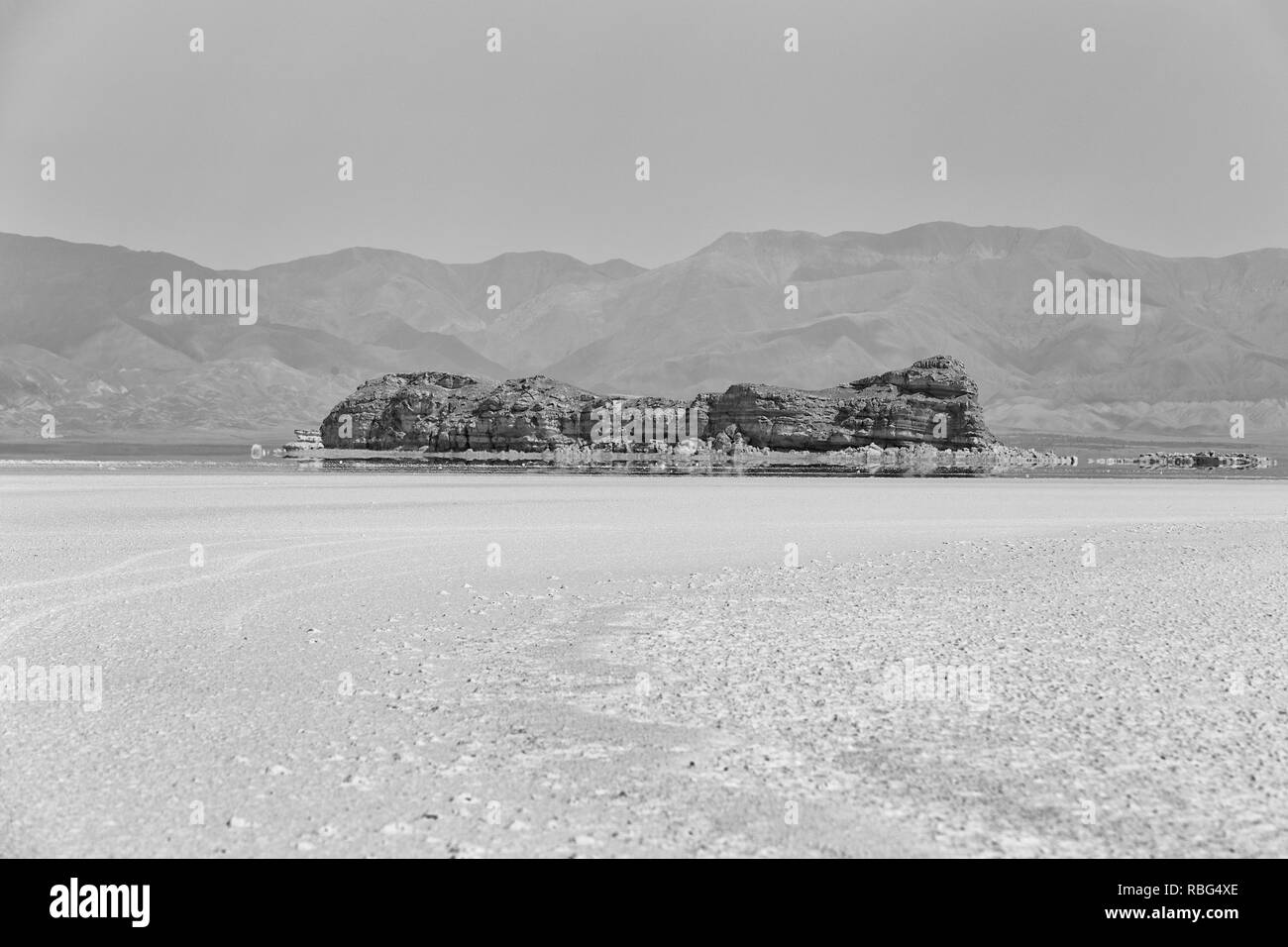 In der Nähe des Dash Adasi Island, einem der kleinen Insel Urmia See, auf der nordwestlich von Urmia See Stockfoto