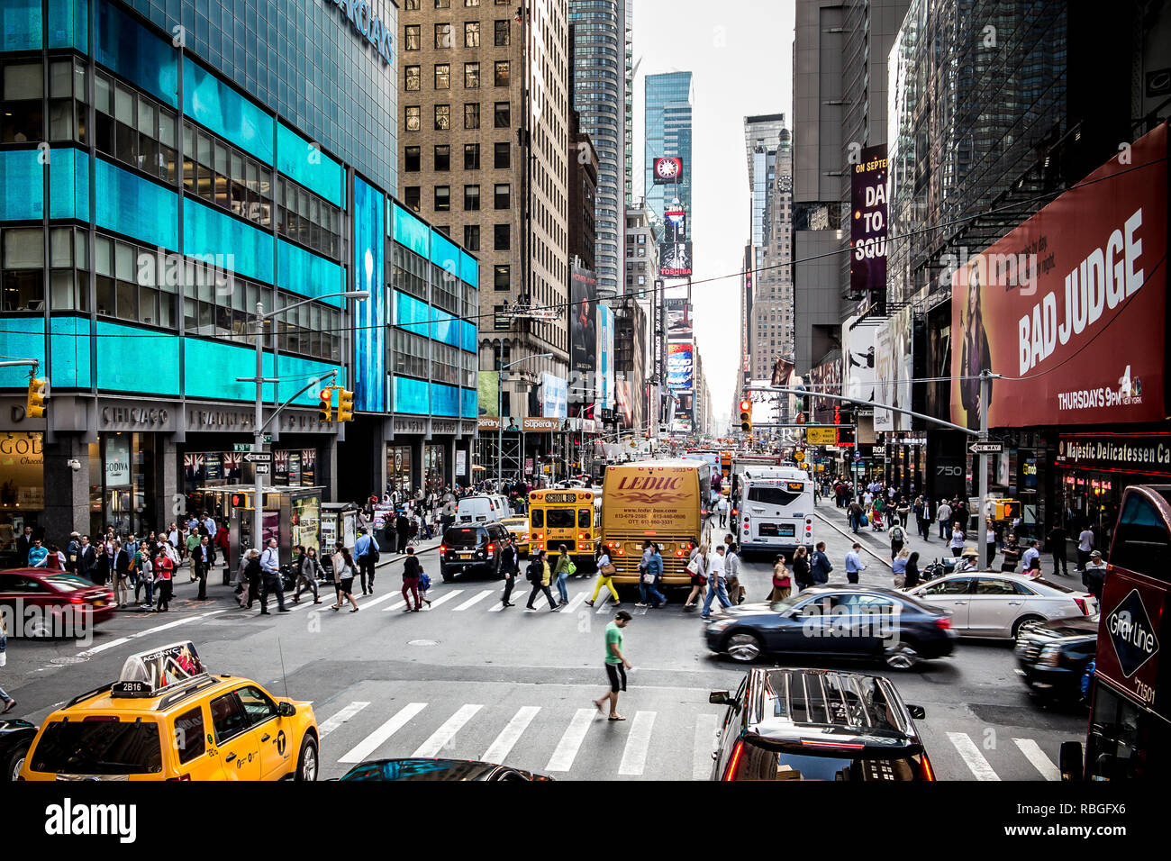 New York City Straße 19. September. 2014 Stockfoto