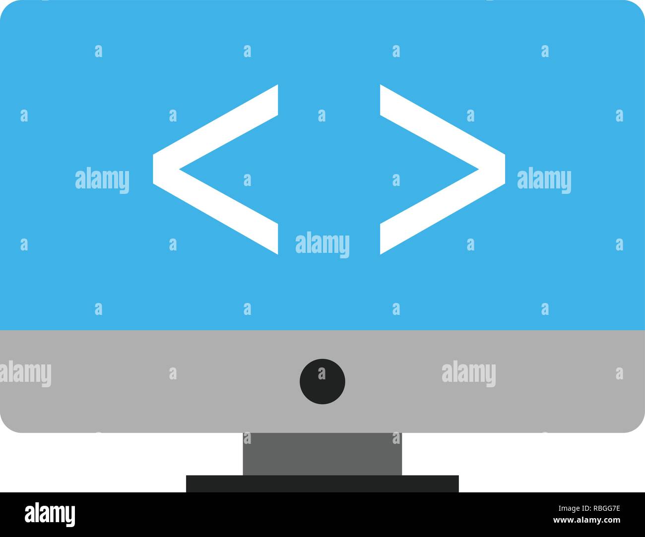 Vector Code Optimierung Symbol Stock Vektor