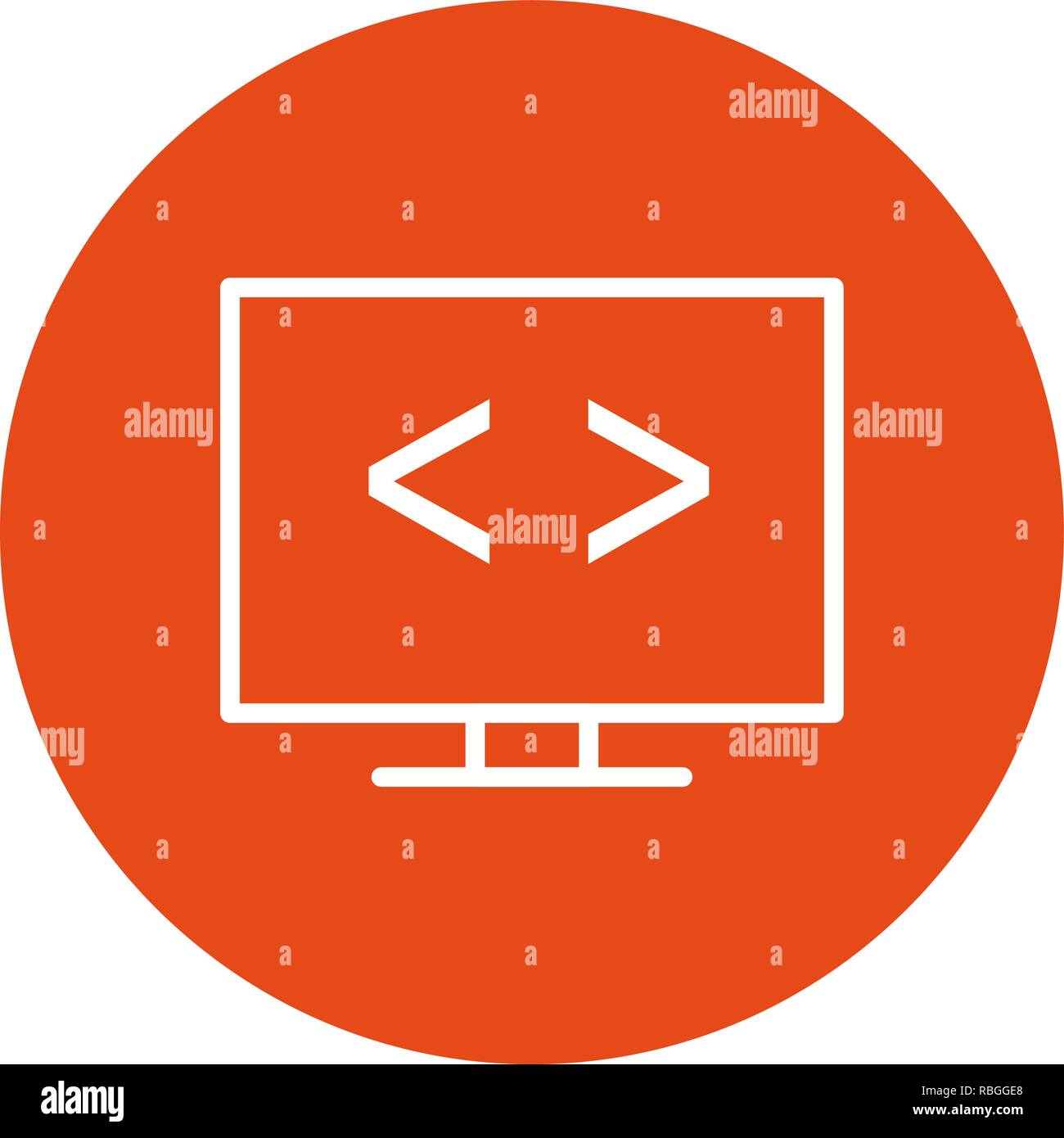 Vector Code Optimierung Symbol Stock Vektor