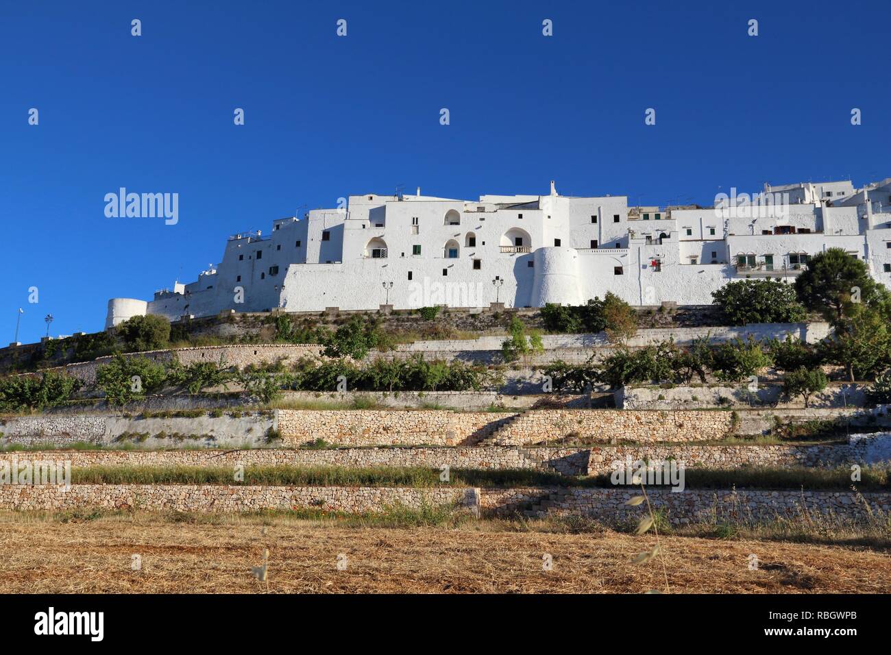 Italien weißen Stadt Ostuni. Region Apulien. Stockfoto