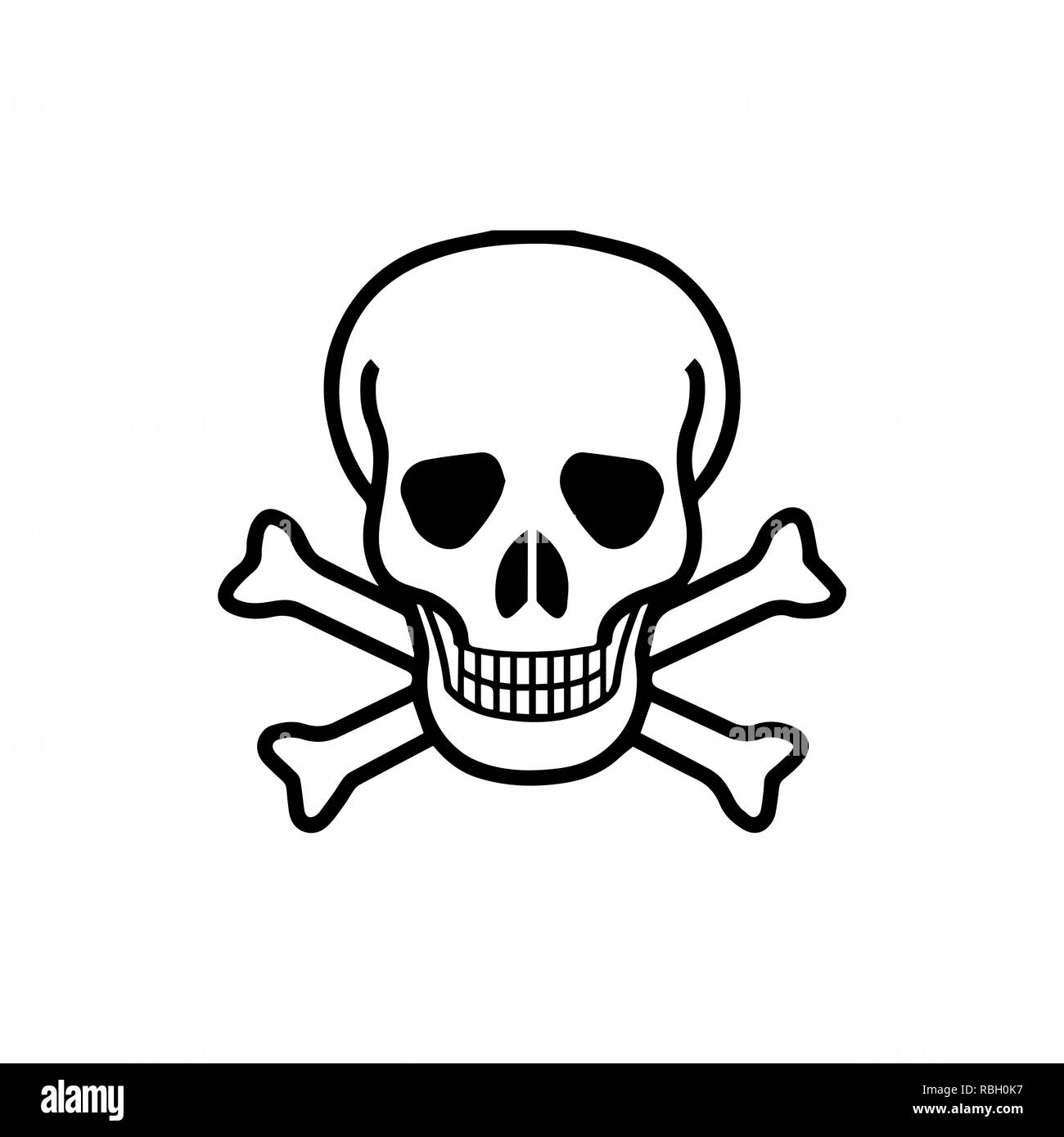 Tod Symbol Vektor Illustration Stock-Vektorgrafik - Alamy