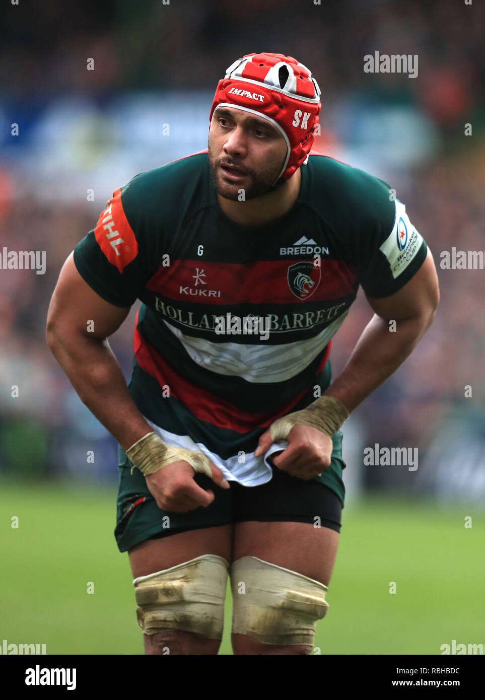 Leicester Tigers' Sione Kalamafoni Stockfoto