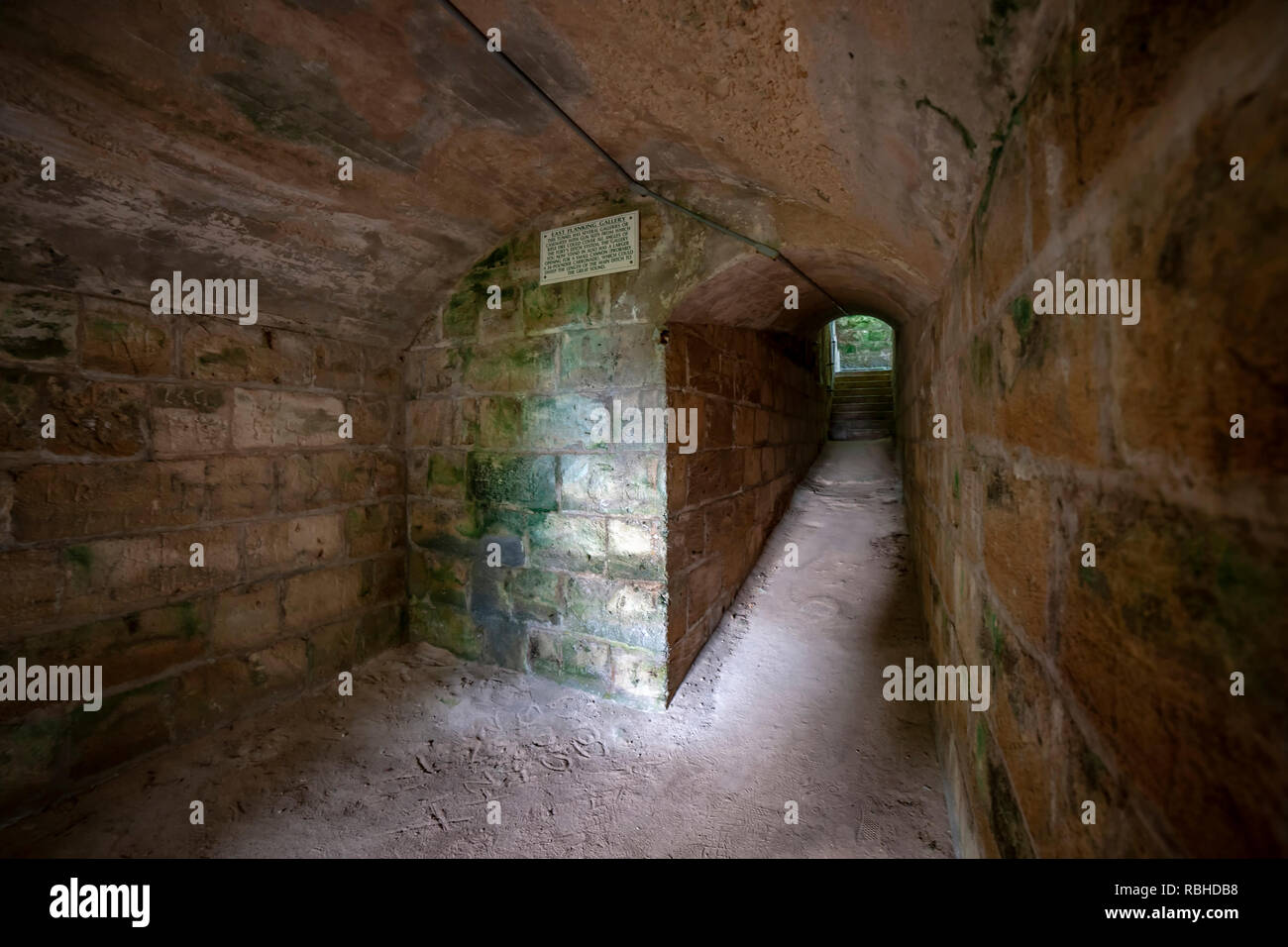 Fort Scaur gun enplacement Hamilton, burmuda. Stockfoto