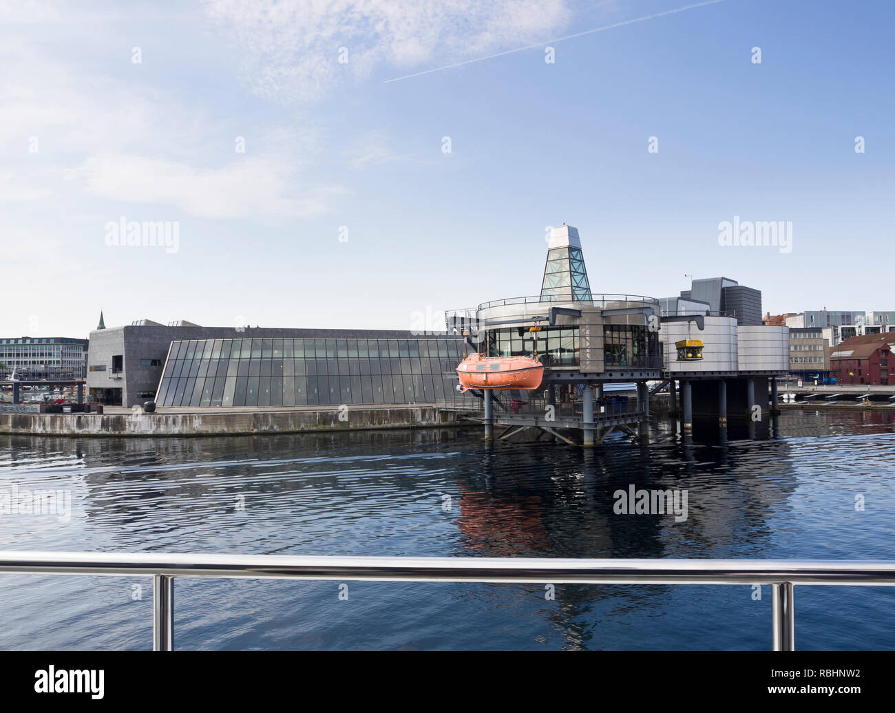 Die norwegische Petroleum Museum im Hafen in die norwegische Stadt Stavanger an der Nordsee Stockfoto