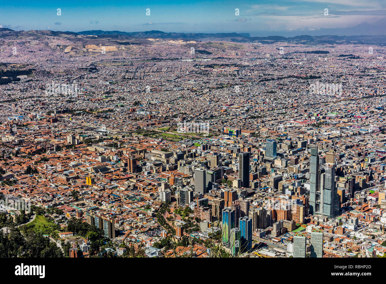 Bogota Skyline Stadtbild Hauptstadt Von Kolumbien Sudamerika Stockfotografie Alamy