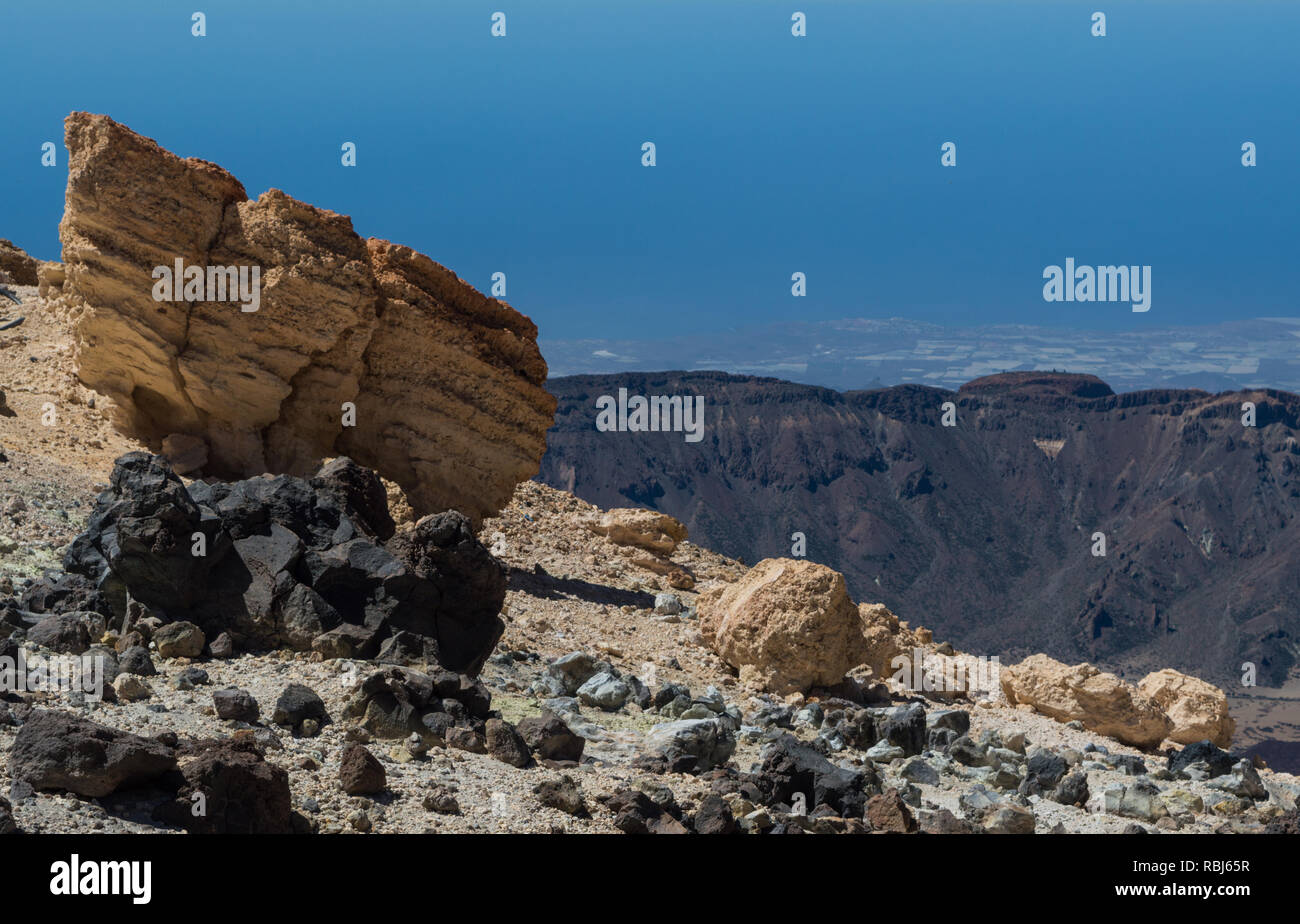 Blick vom Mount Teide auf der Insel Teneriffa Stockfoto