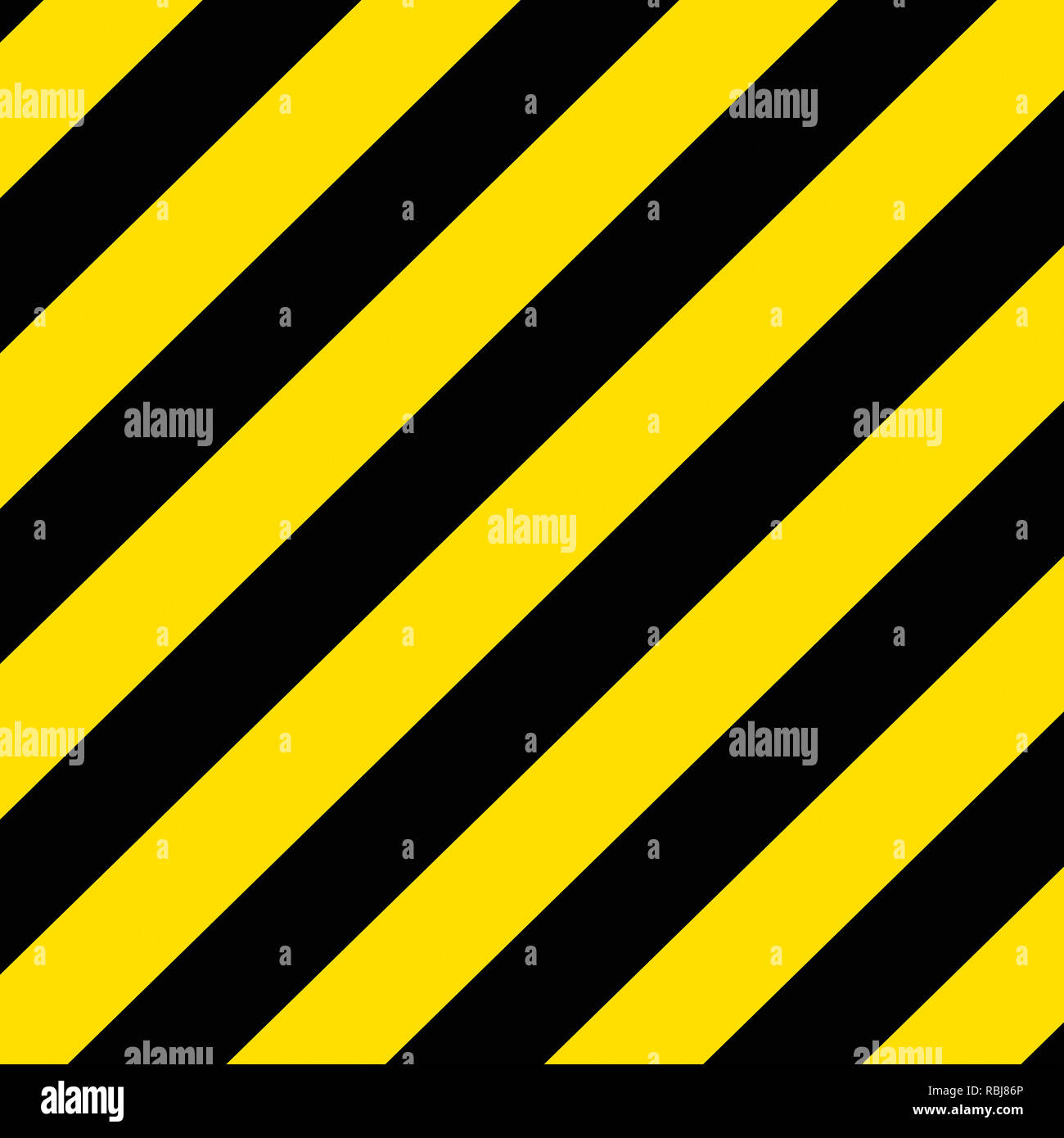 Gelb und Schwarz diagonale Streifen Hintergrund Textur. Stockfoto