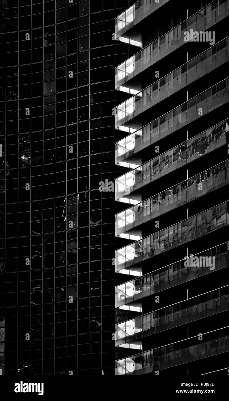 Zeitgenössischen architektonischen Details in Toronto, Kanada Stockfoto
