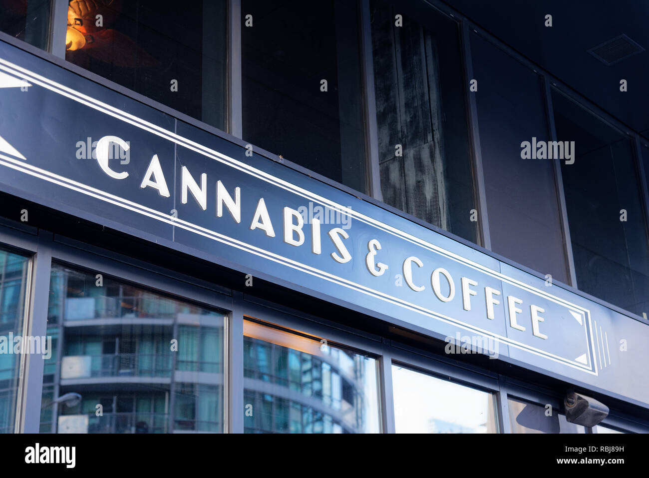 Cannabis und Coffee Shop in Toronto, Kanada Stockfoto