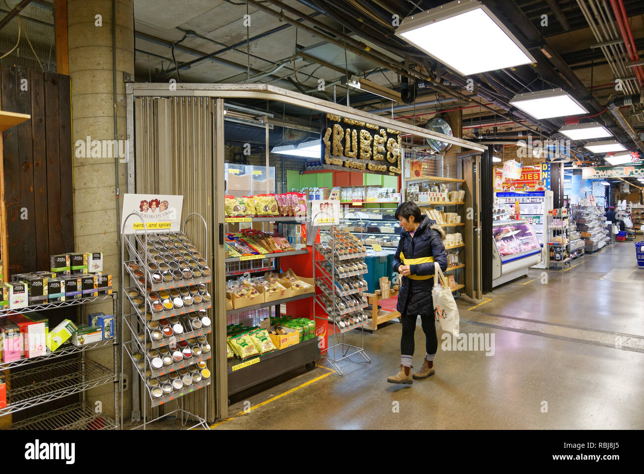 Die Rube Reis Shop im St Lawrence Markt in Toronto, Kanada Stockfoto