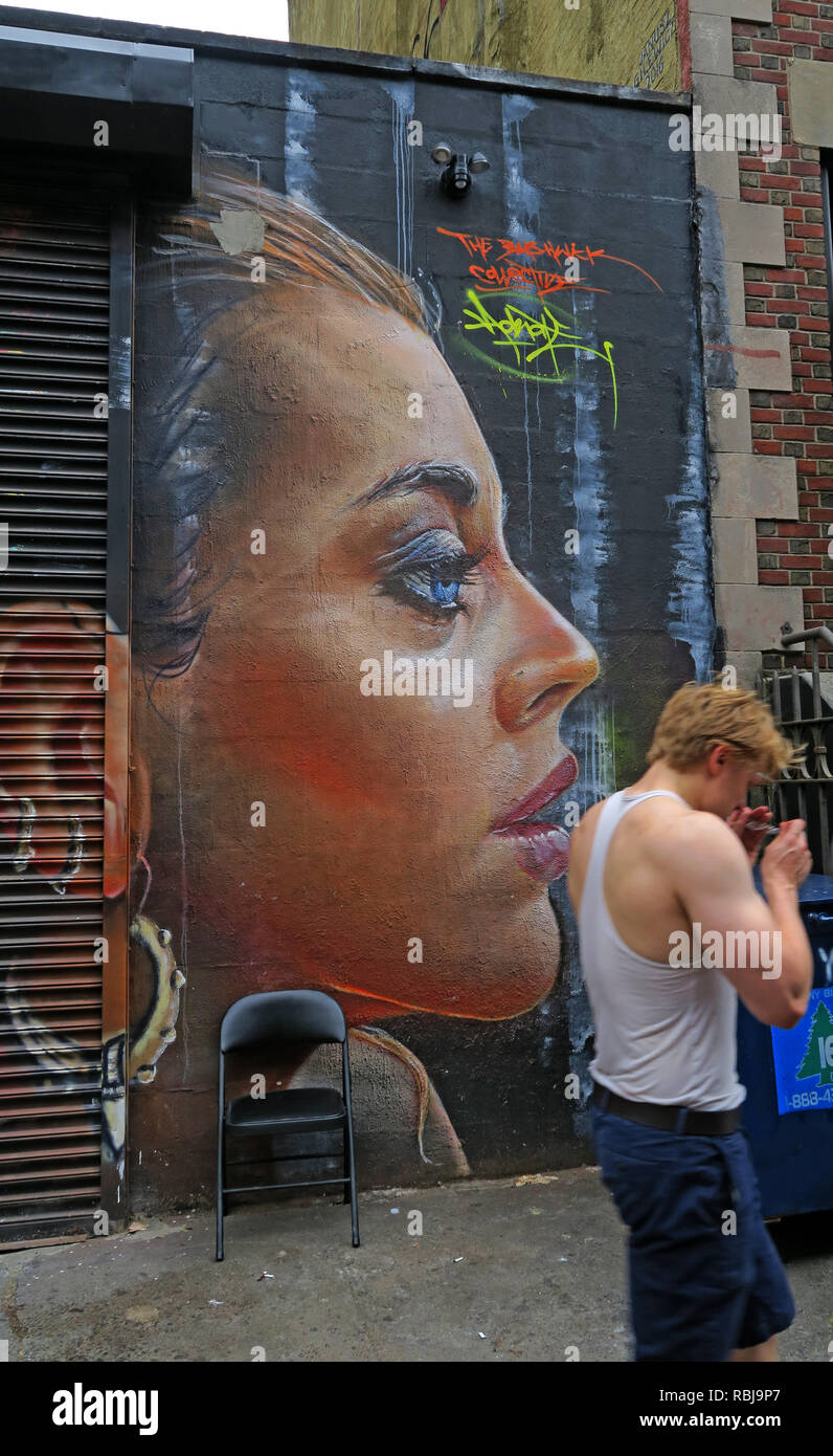 Face Art, East Village, New York City, New York City, NY, USA Stockfoto